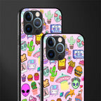alien stickers studio glass case for iphone 12 pro image-2