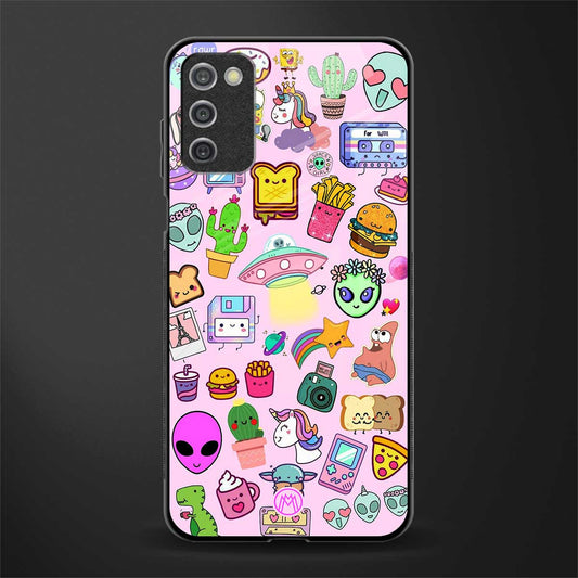 alien stickers studio glass case for samsung galaxy a03s image