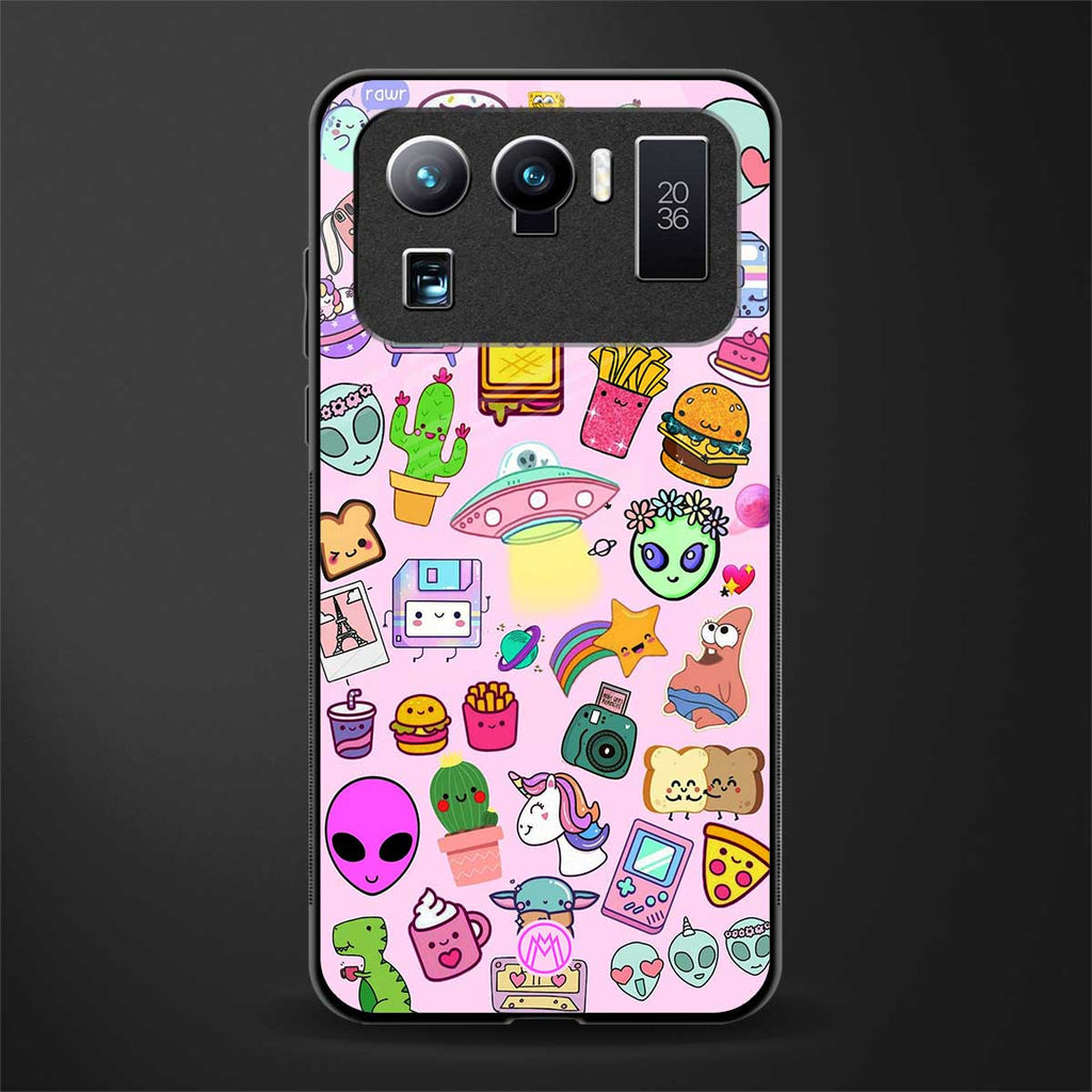 alien stickers studio glass case for mi 11 ultra 5g image