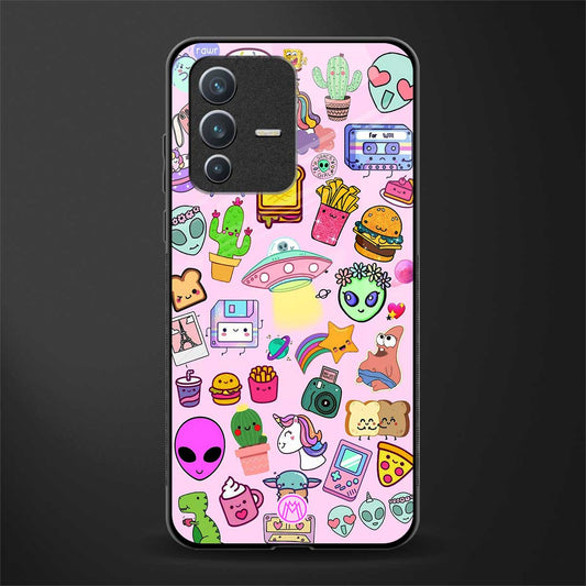 alien stickers studio glass case for vivo v23 5g image