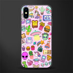 alien stickers studio glass case for iphone x image