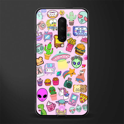 alien stickers studio glass case for oneplus 7 pro image