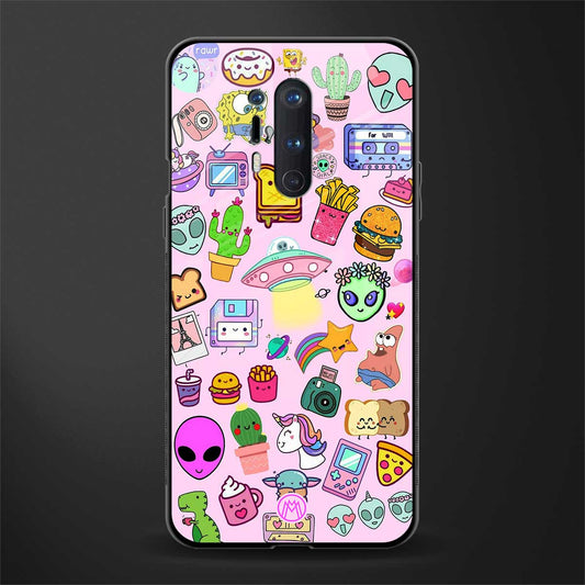 alien stickers studio glass case for oneplus 8 pro image