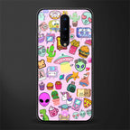 alien stickers studio glass case for oneplus 8 image