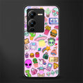 alien stickers studio back phone cover | glass case for vivo v25 pro 5g