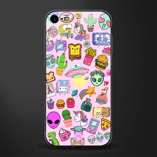 alien stickers studio glass case for iphone 7 image