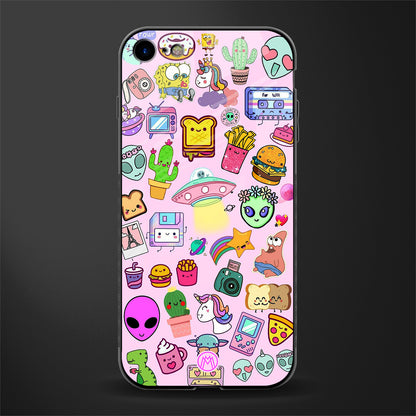 alien stickers studio glass case for iphone 8 image