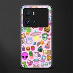 alien stickers studio back phone cover | glass case for iQOO 9 Pro