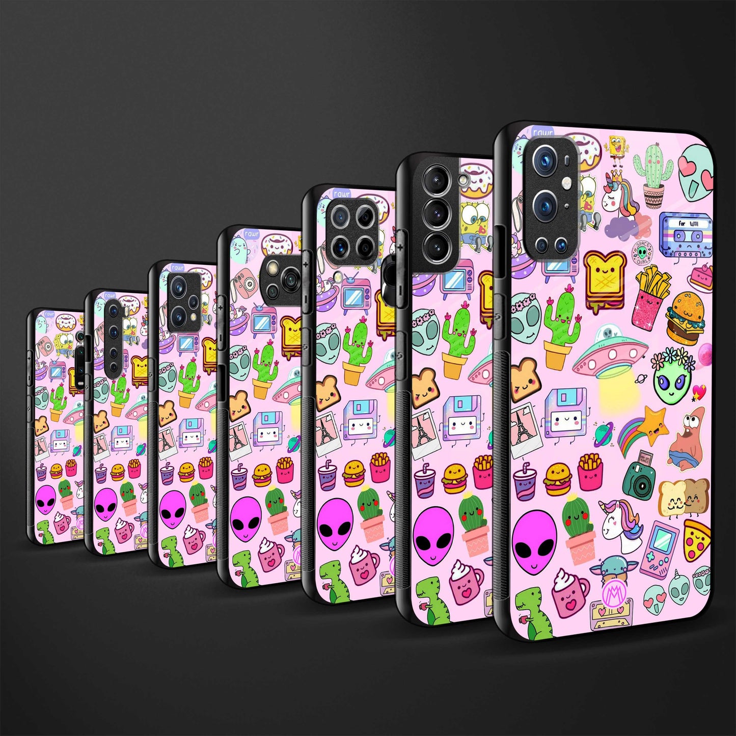 alien stickers studio glass case for iphone xs max image-3