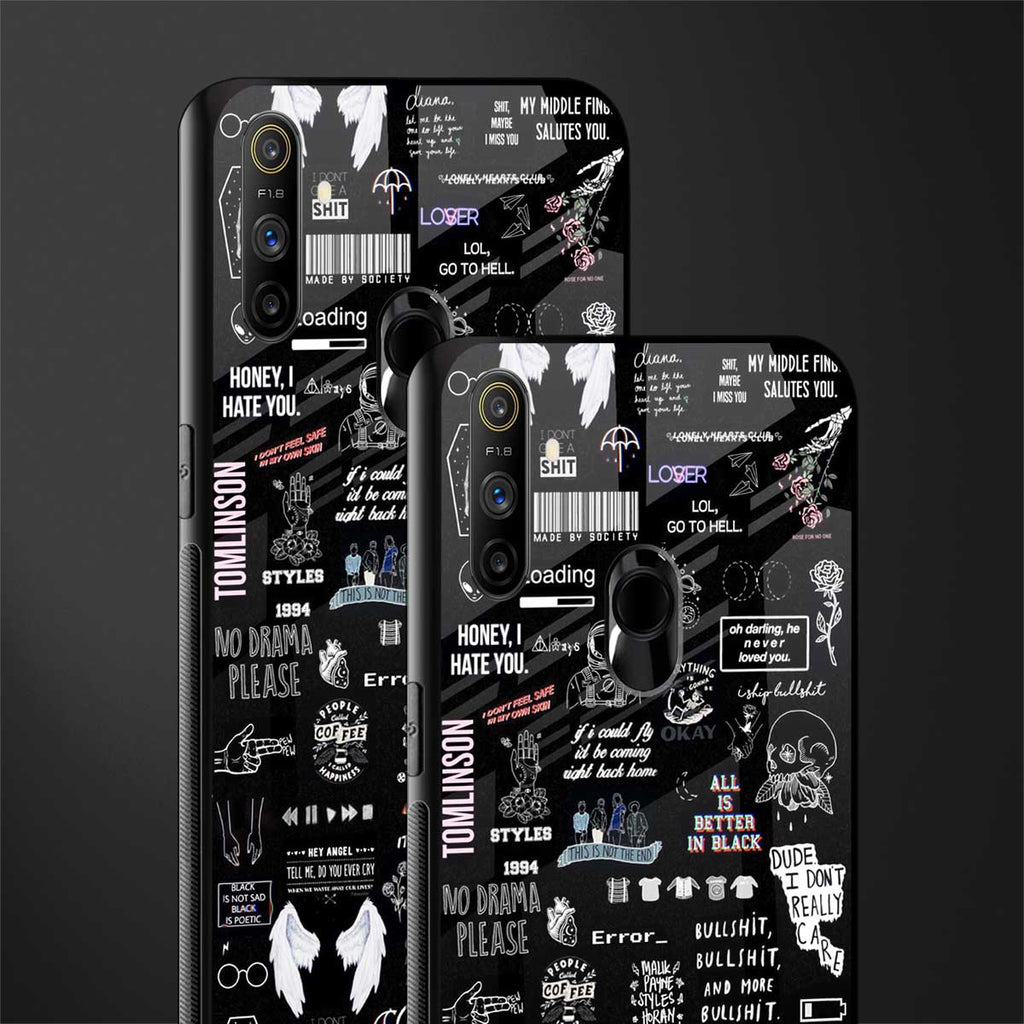 all is better in black glass case for realme narzo 10a image-2