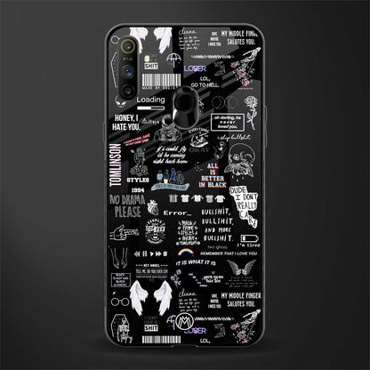 all is better in black glass case for realme narzo 20a image