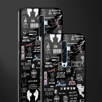 all is better in black glass case for oppo reno 2f image-2