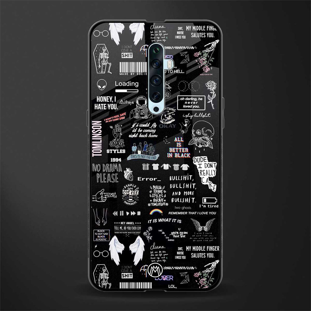 all is better in black glass case for oppo reno 2z image