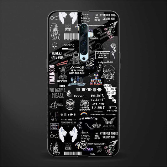 all is better in black glass case for oppo reno 2f image