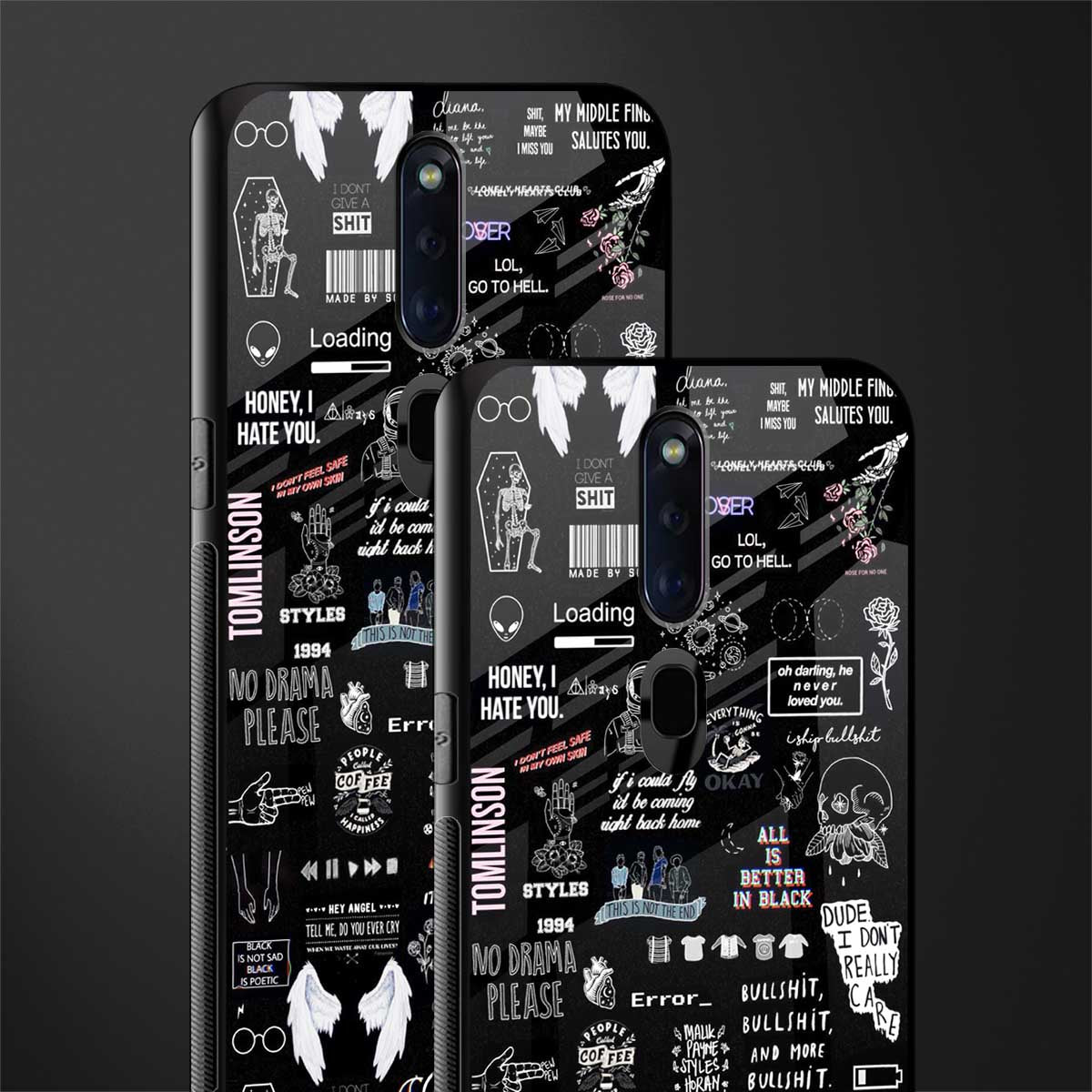 all is better in black glass case for oppo f11 pro image-2