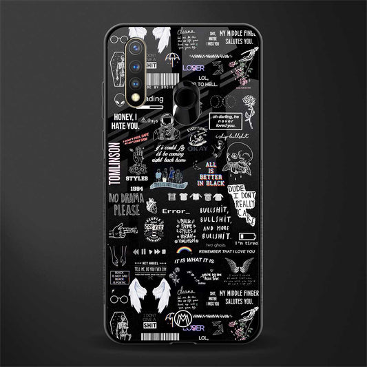 all is better in black glass case for vivo u20 image