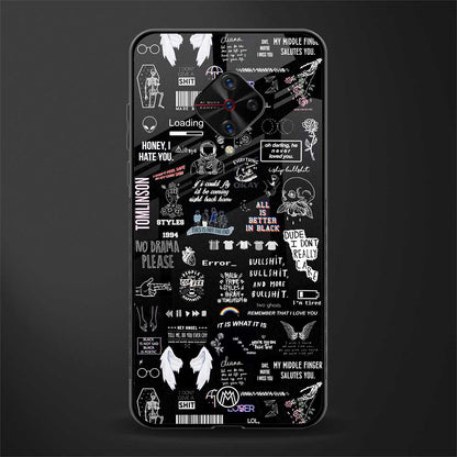 all is better in black glass case for vivo s1 pro image