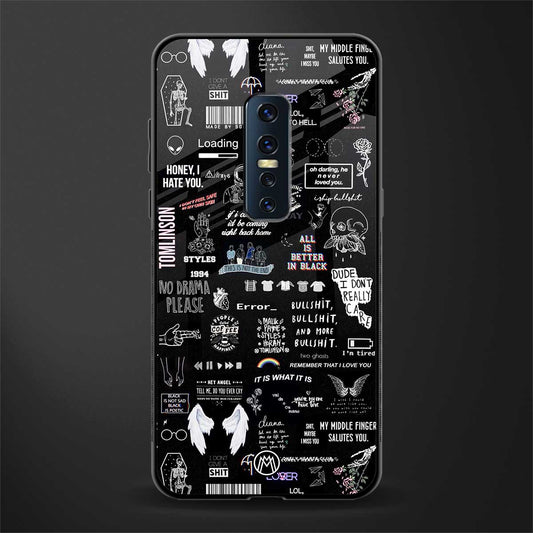 all is better in black glass case for vivo v17 pro image