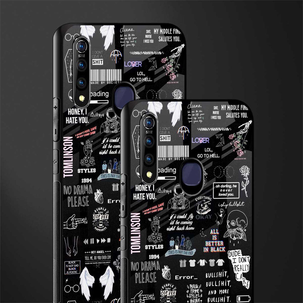 all is better in black glass case for vivo z1 pro image-2