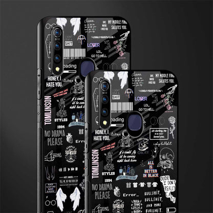 all is better in black glass case for vivo z1 pro image-2