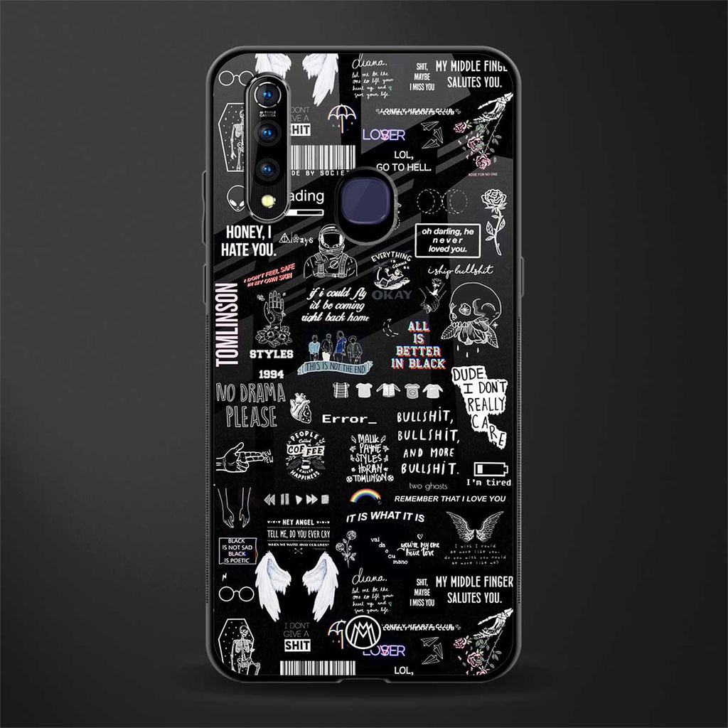 all is better in black glass case for vivo z1 pro image