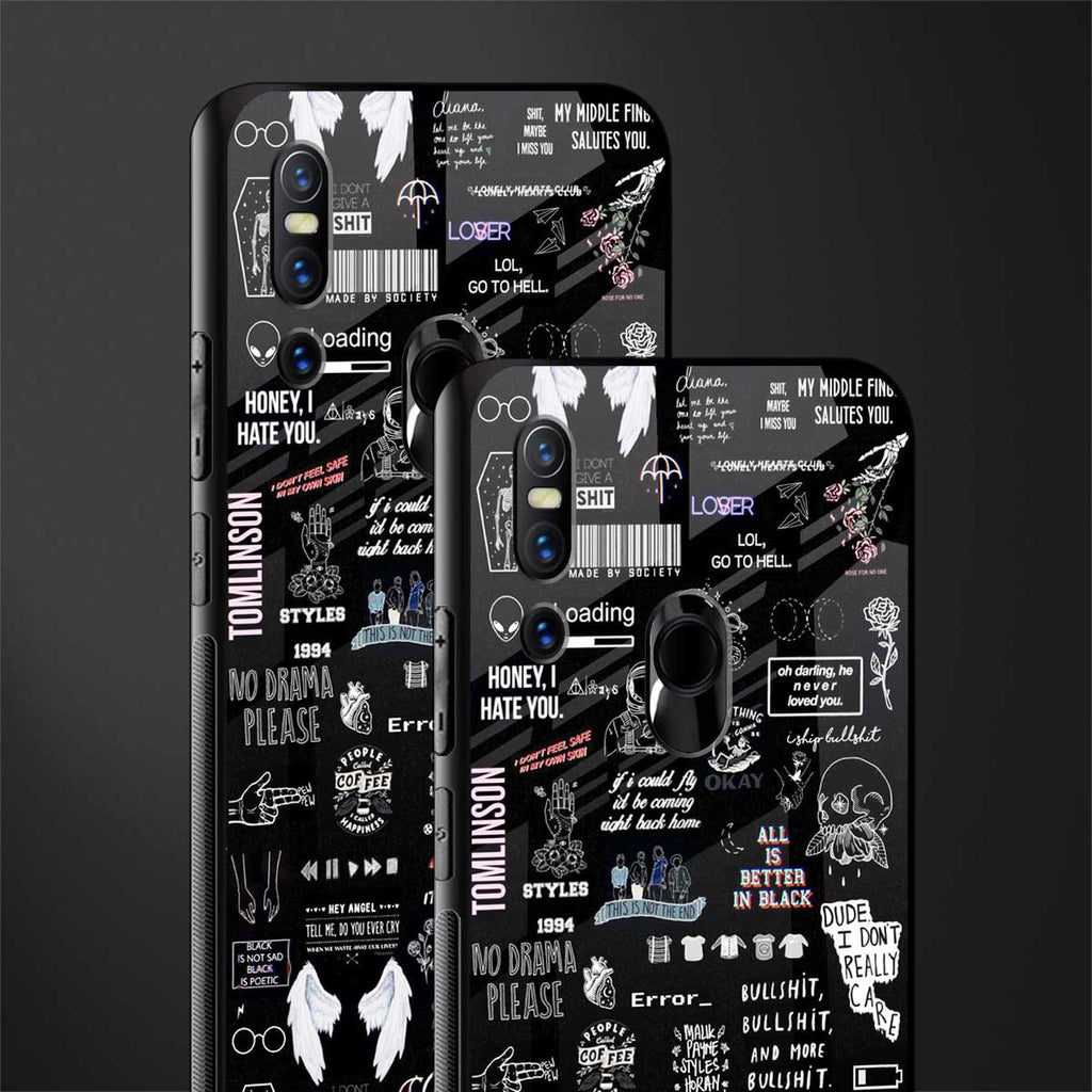all is better in black glass case for vivo v15 image-2