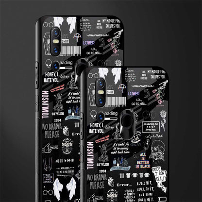 all is better in black glass case for vivo v15 image-2