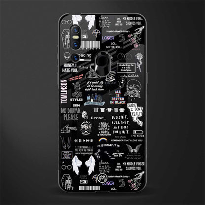 all is better in black glass case for vivo v15 image