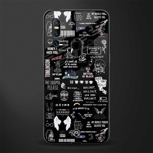 all is better in black glass case for vivo v15 image