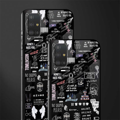 all is better in black glass case for samsung galaxy a51 image-2