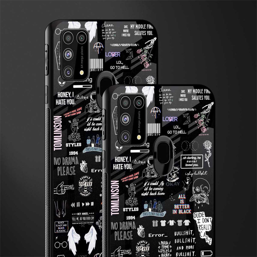 all is better in black glass case for samsung galaxy f41 image-2