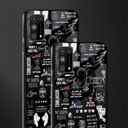 all is better in black glass case for samsung galaxy m31 prime edition image-2