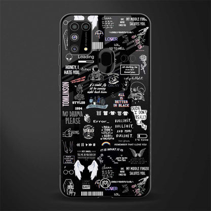 all is better in black glass case for samsung galaxy m31 prime edition image