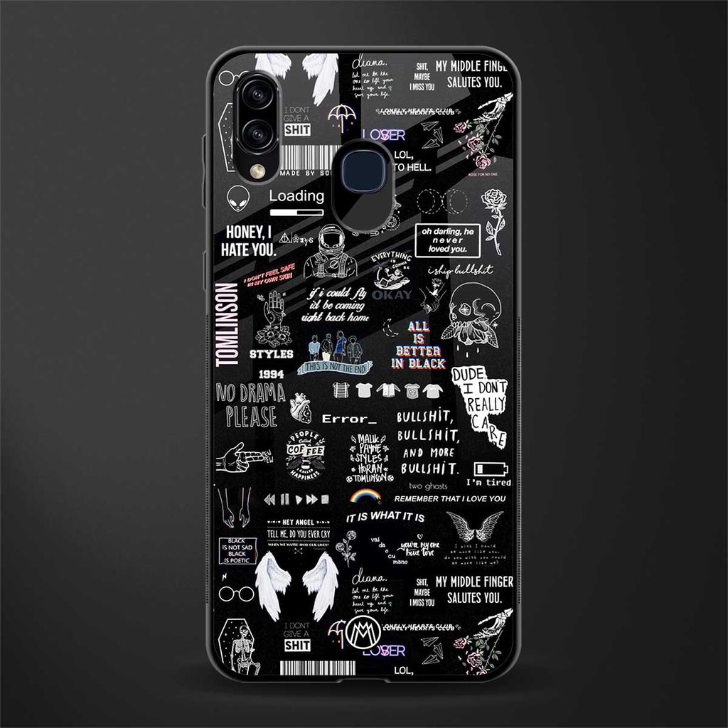 all is better in black glass case for samsung galaxy m10s image