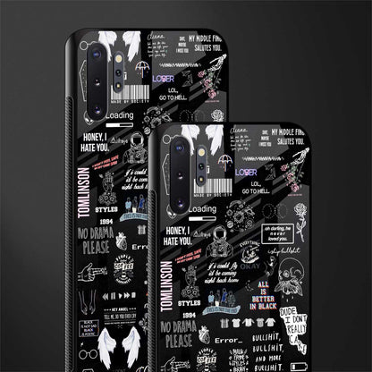 all is better in black glass case for samsung galaxy note 10 plus image-2