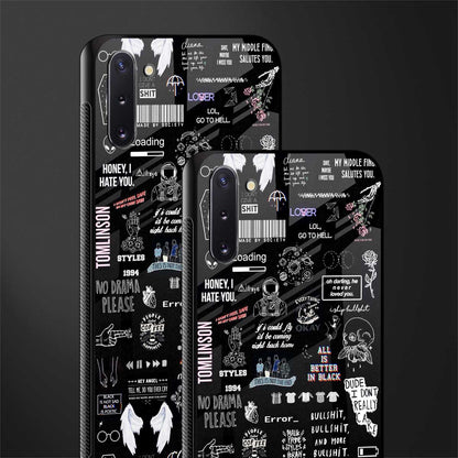 all is better in black glass case for samsung galaxy note 10 image-2