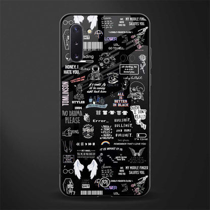 all is better in black glass case for samsung galaxy note 10 image