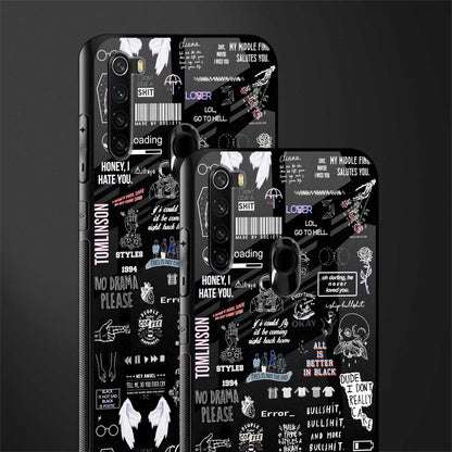 all is better in black glass case for redmi note 8 image-2