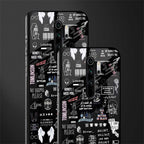 all is better in black glass case for redmi note 8 pro image-2