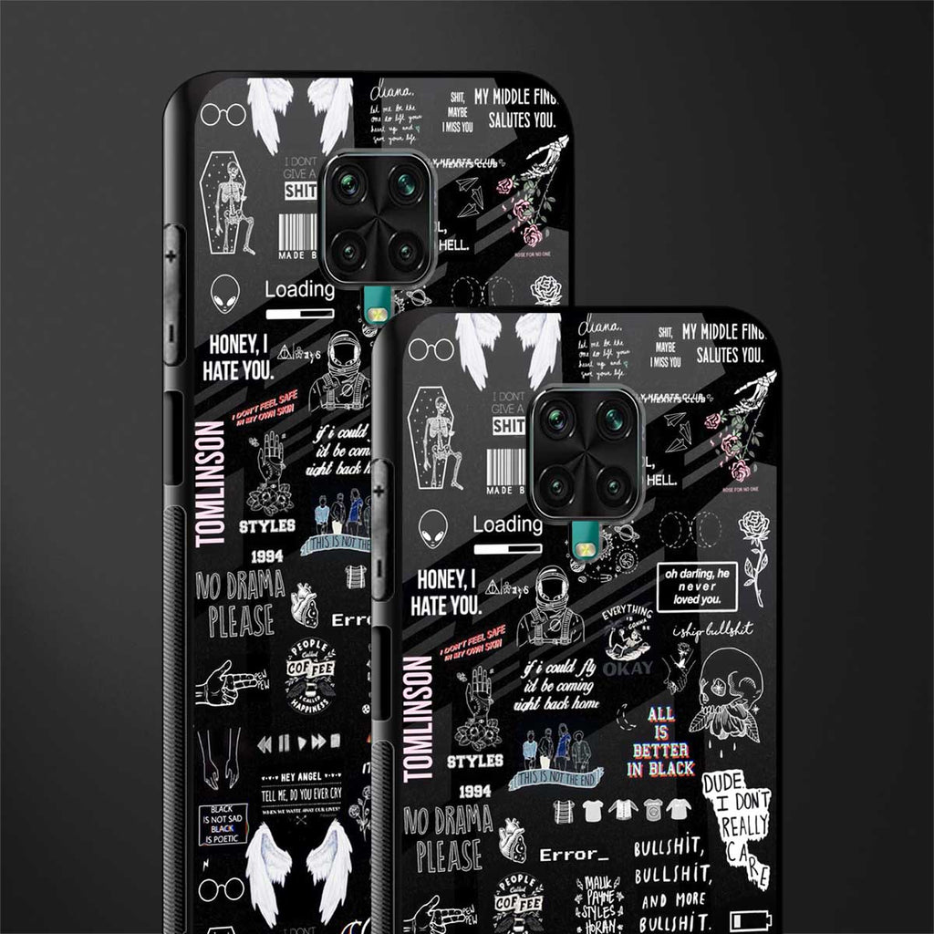 all is better in black glass case for poco m2 pro image-2