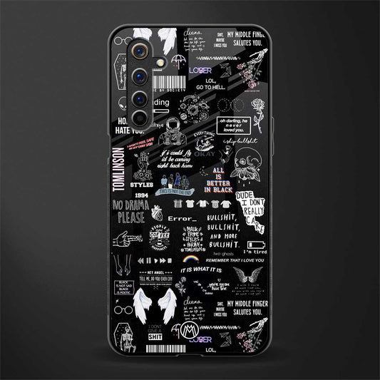 all is better in black glass case for realme 6 image
