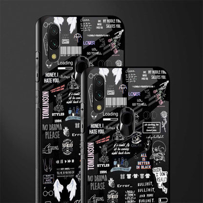all is better in black glass case for redmi y3 image-2