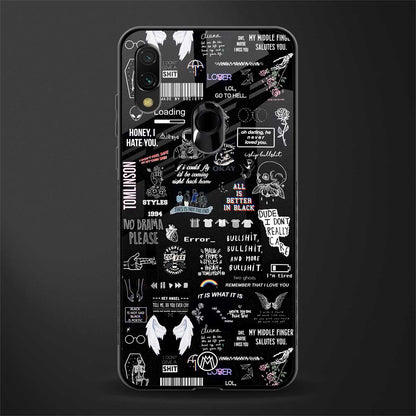 all is better in black glass case for redmi y3 image