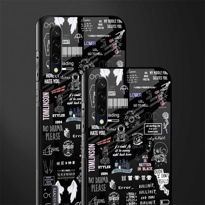 all is better in black glass case for mi a3 redmi a3 image-2