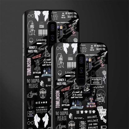 all is better in black glass case for samsung galaxy s9 plus image-2