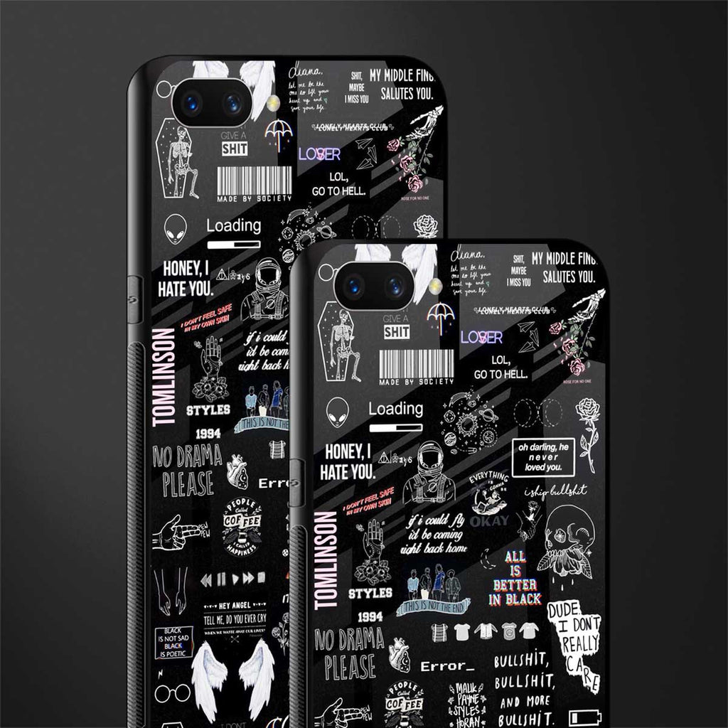 all is better in black glass case for realme c1 image-2