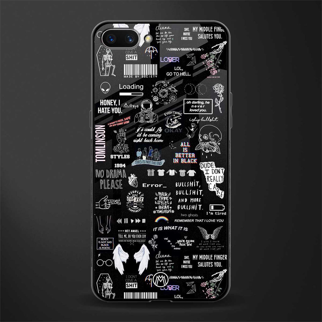 all is better in black glass case for realme c1 image