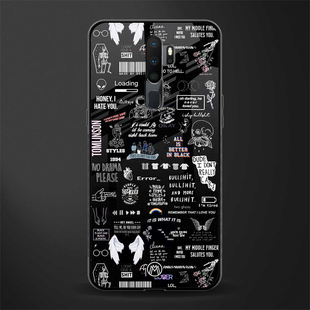 all is better in black glass case for oppo a9 2020 image