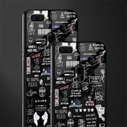 all is better in black glass case for oppo a12 image-2