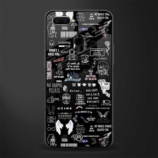 all is better in black glass case for oppo a5s image